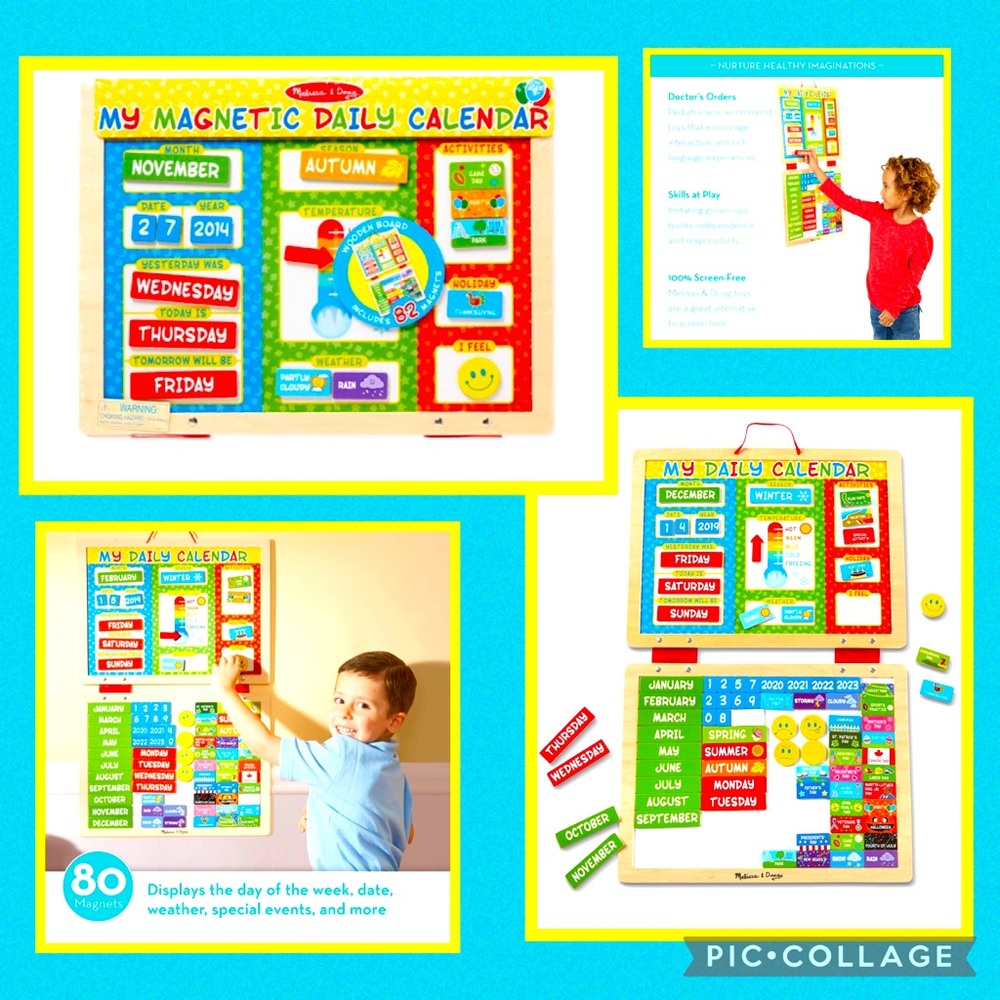 •Melissa & Doug’s Magnetic Daily Calendar•